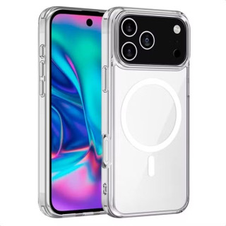 Silikonové pouzdro pro Apple iPhone 17 Pro Max, Magsafe, průhledné