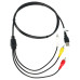 Adaptér audio/video z USB na 3 x RCA konektor