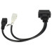 Adaptér z Audi / VW / Seat / Škoda 2x2-pin na OBD2 Adaptér z Audi / VW / Seat / Škoda 2x2-pin na OBD2